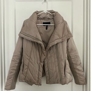 BCBGMaxAzria Champagne/Taupe Puffer Jacket